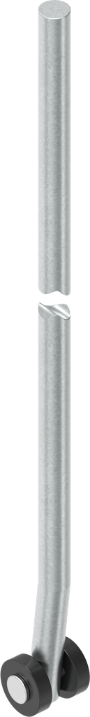 Round rod L = 401 - 450 mm, Steel zinc-plated