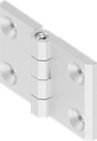 270° Hinge, Stainless steel AISI 316 bright polished