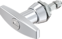 T-handle, keyed EK 333, Zinc die chrome-plated