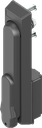 Zwenkgreep voor profiel-halfcilinder 40 mm (A = 30 mm), polyamide GF zwart