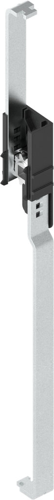 Stangenbediening rechts, polyamide en staal zwart en verzinkt