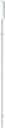 tringle plate à double galet pour passages étroits, acier zingué