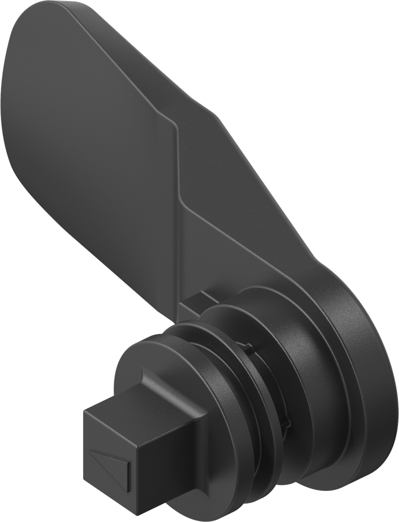 Bedieningssluitlip vierkant 7, polyamide GF zwart