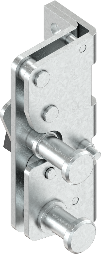 Rotary latch lock, right version, Steel zinc-plated