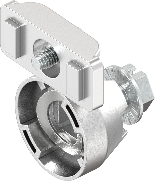 Adapter for cam and bridge, Zinc die zinc-plated