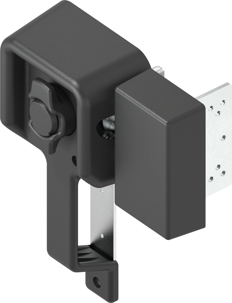 Interior lock, right version, Polyamide black