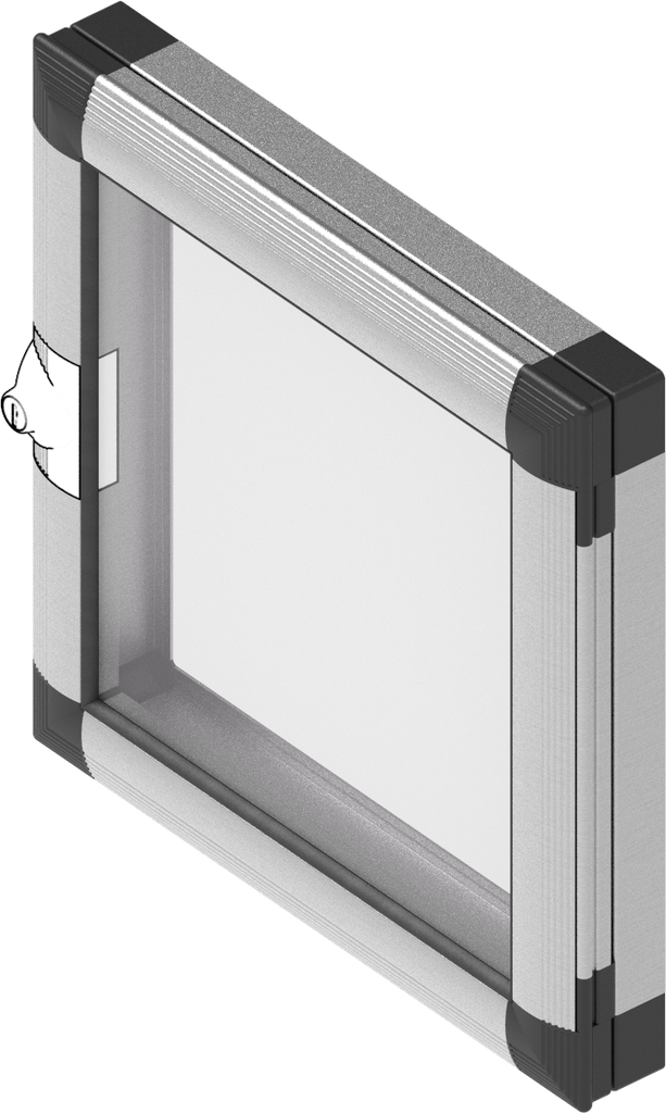 EMKA Proflex aluminium window, Aluminium anodized