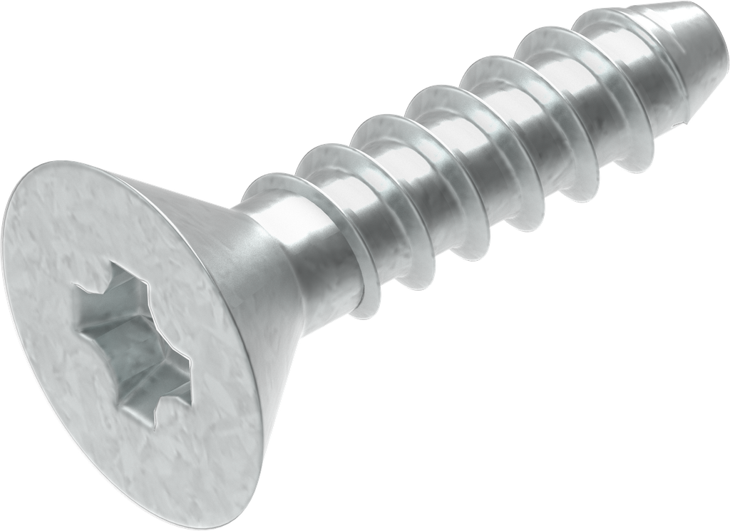 Tornillo de chapa avellanada 3,5 x 13, acero galvanizado