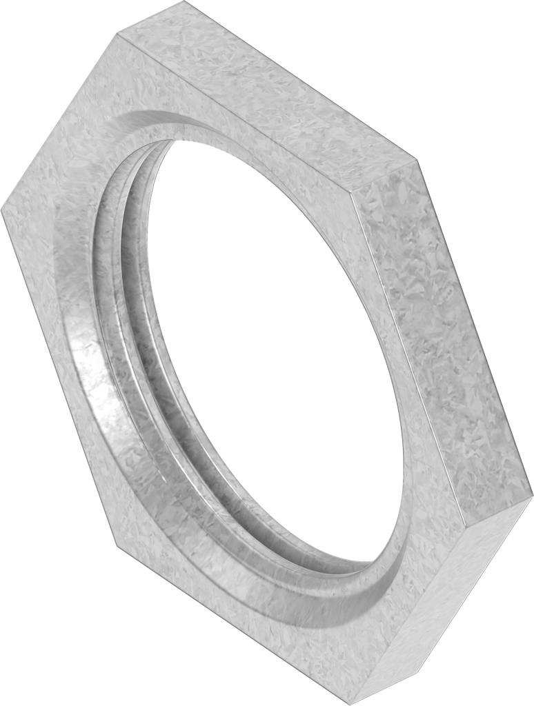 Nut M22 x 1.5, Steel zinc-plated