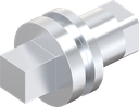 Insert square 7, Zinc die chrome-plated