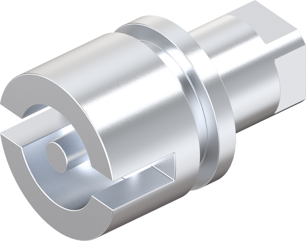 Insert double bit 3, Zinc die chrome-plated