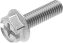 Borgmoer M6 x 20, Staal verzinkt