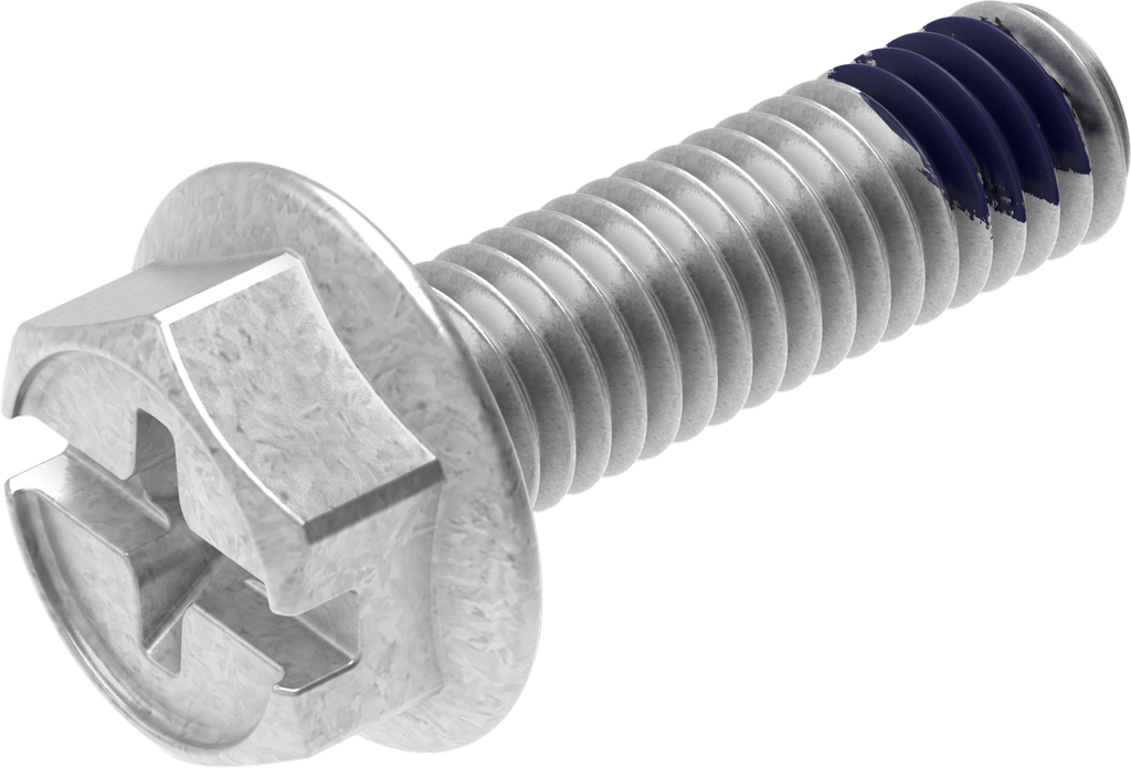 Borgmoer M6 x 20, Staal verzinkt