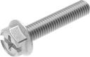 Borgmoer M6 x 30, Staal verzinkt