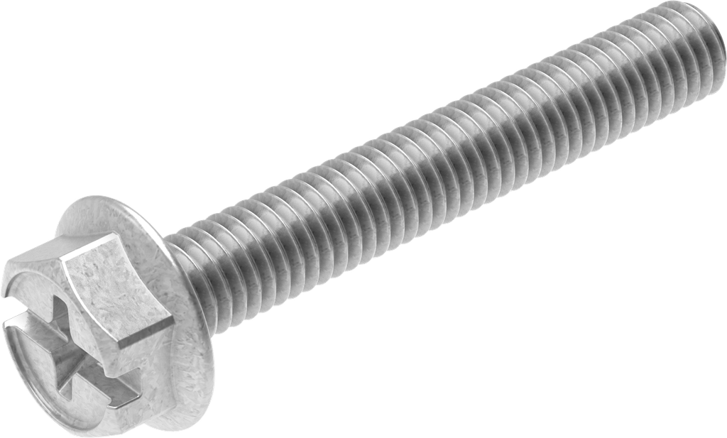 Borgmoer M6 x 40, Staal verzinkt