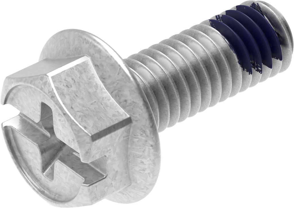 Sperrzahnschraube M6 x 16, Stahl verzinkt