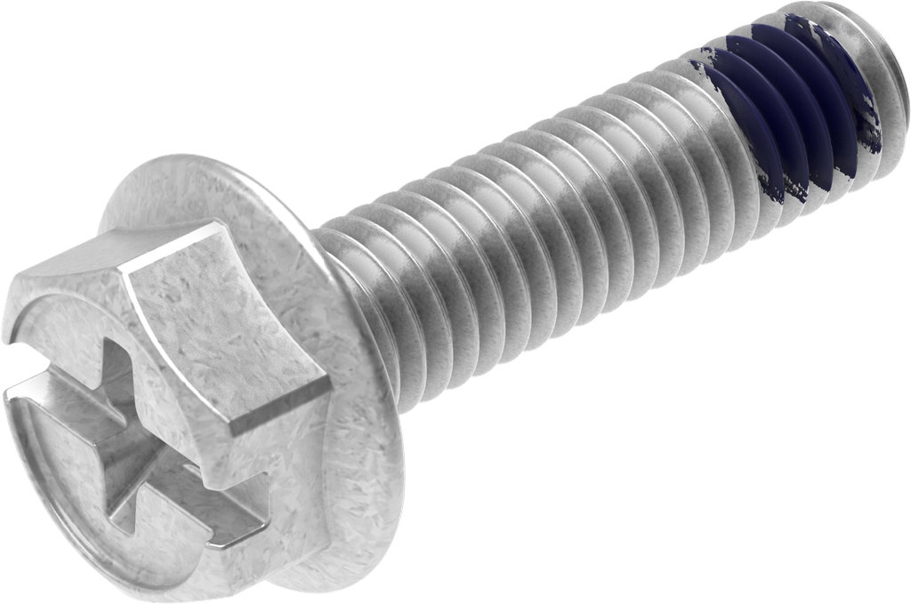 Borgmoer M6 x 23, Staal verzinkt