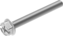 Borgmoer M6 x 50, Staal verzinkt