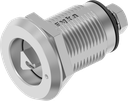 Draai-span-slot driekant 7 links met aanduiding, RVS 316