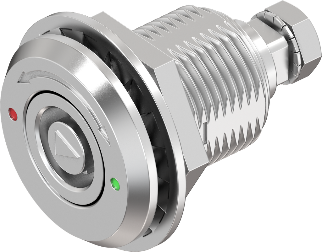 Draai-span-slot links tubus en aanduiding, RVS 316