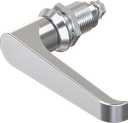 L-handle quarter turn, non-keyed, Zinc die chrome-plated