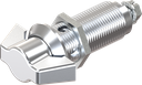 Wing knob quarter turn, non-keyed, Zinc die chrome-plated