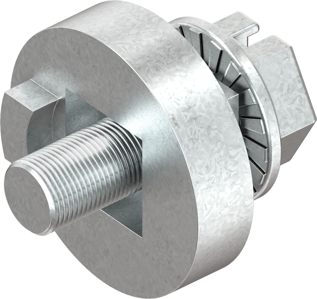 Spacer with screw, Zinc die raw