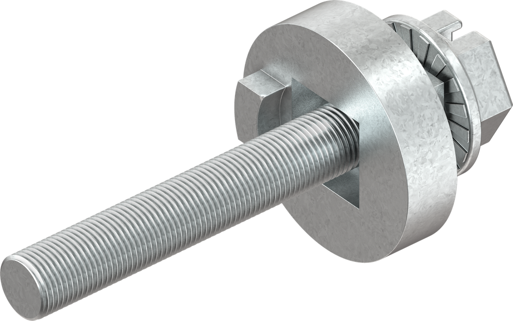 Spacer with screw, Zinc die raw