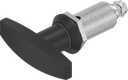 Compression latch with T-handle, non-keyed, Zinc die black powder-coated