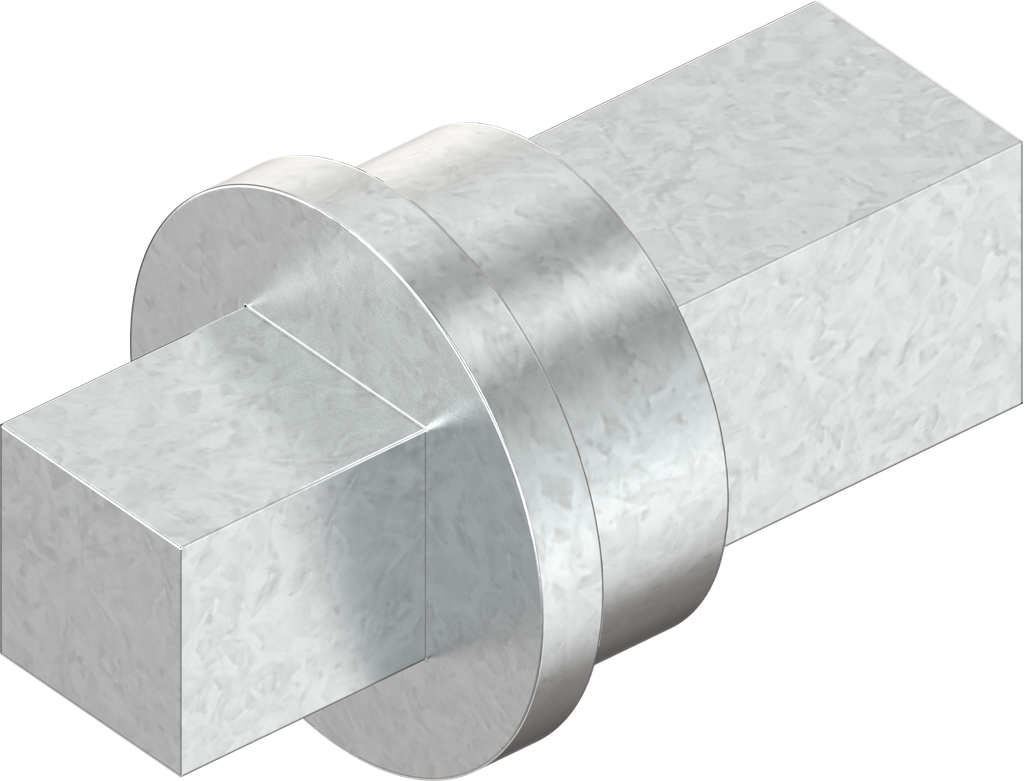 Insert square 7, Zinc die zinc-plated