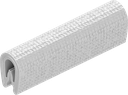 Randafwerking zelfklemmend, PVC 70 ± 5 Shore A witgrijs