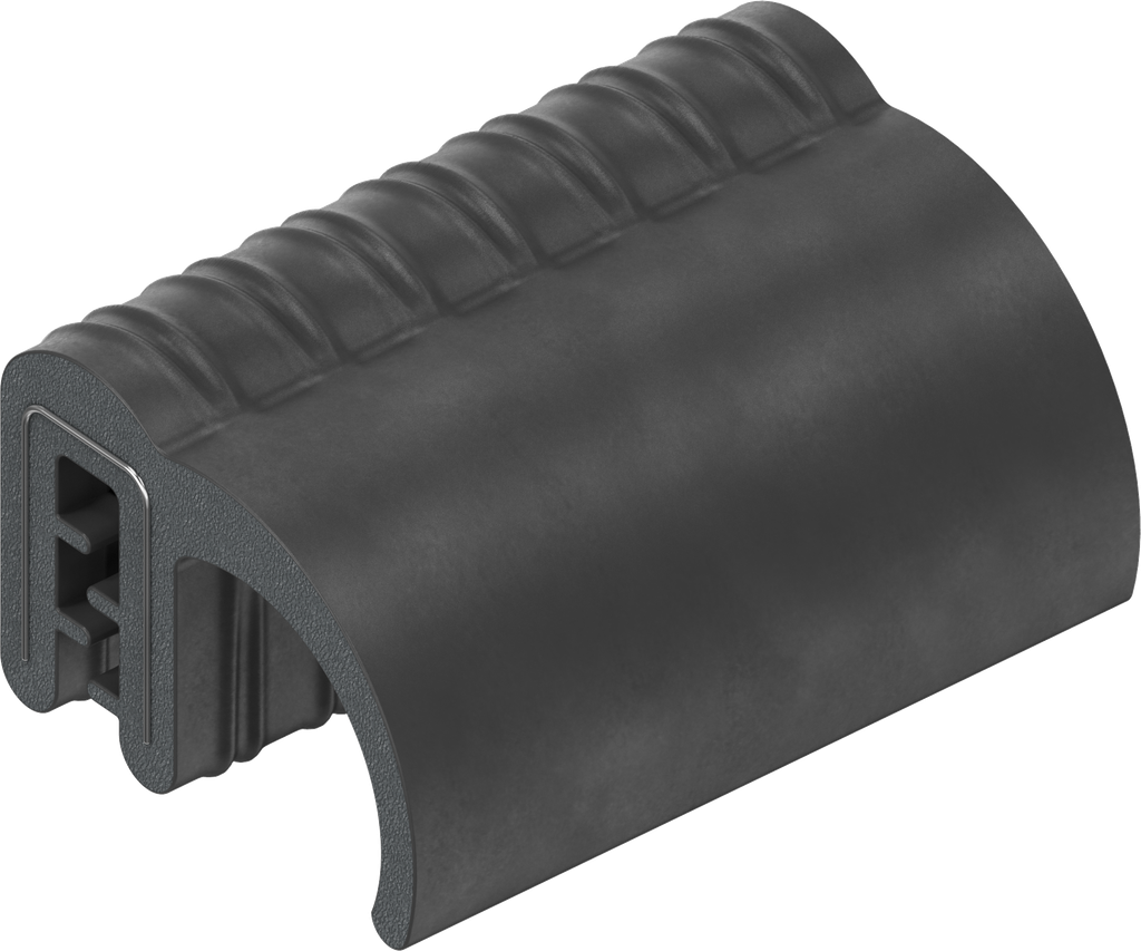 Sealing profile, self-clamping, Foam rubber EPDM; clamping profile EPDM 60 ± 5 Shore A black