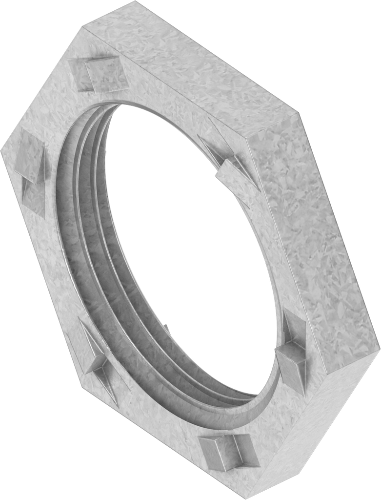 Earthing nut M16 x 1, Steel zinc-plated