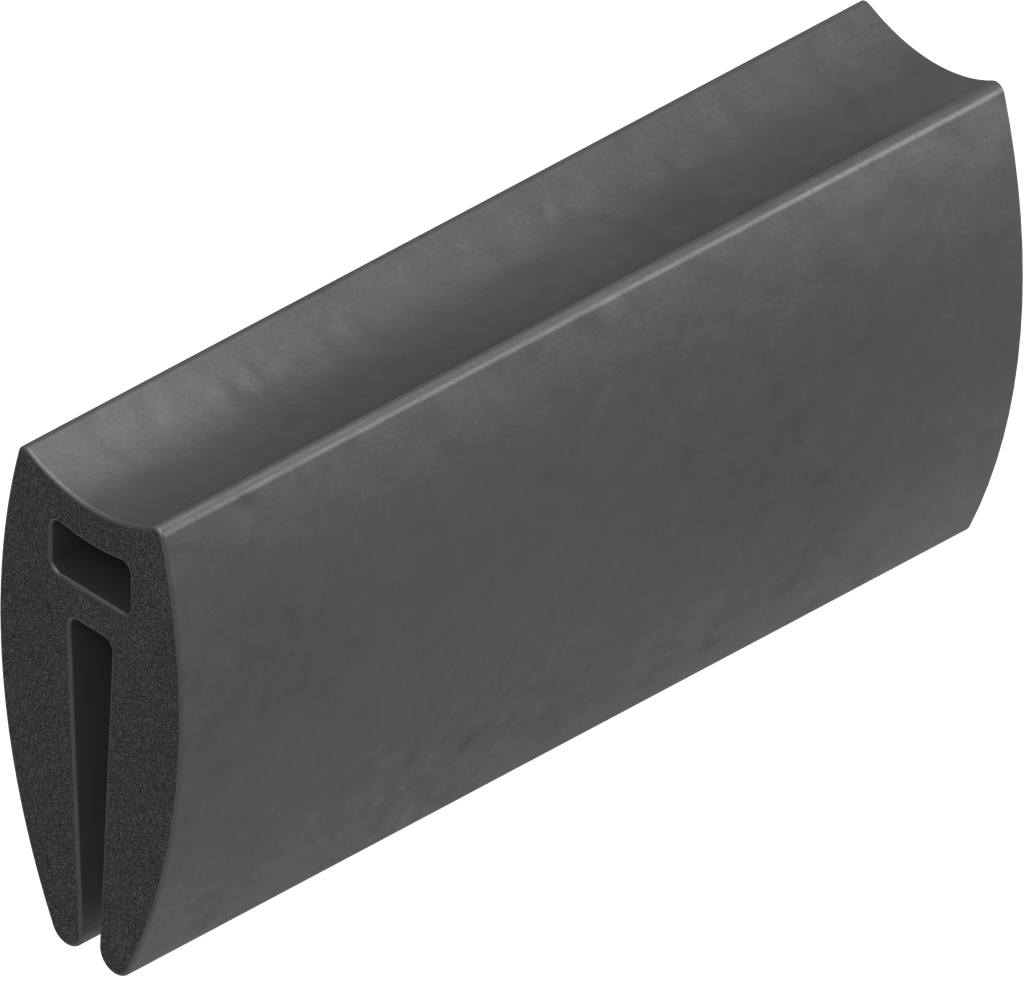 Sealing profile, EPDM 55 Shore A black