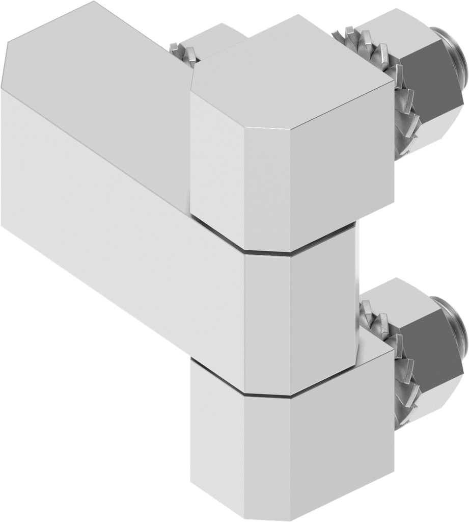 180° Blokscharnier, RVS 303