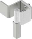 90° Concealed hinge, Steel zinc-plated and raw