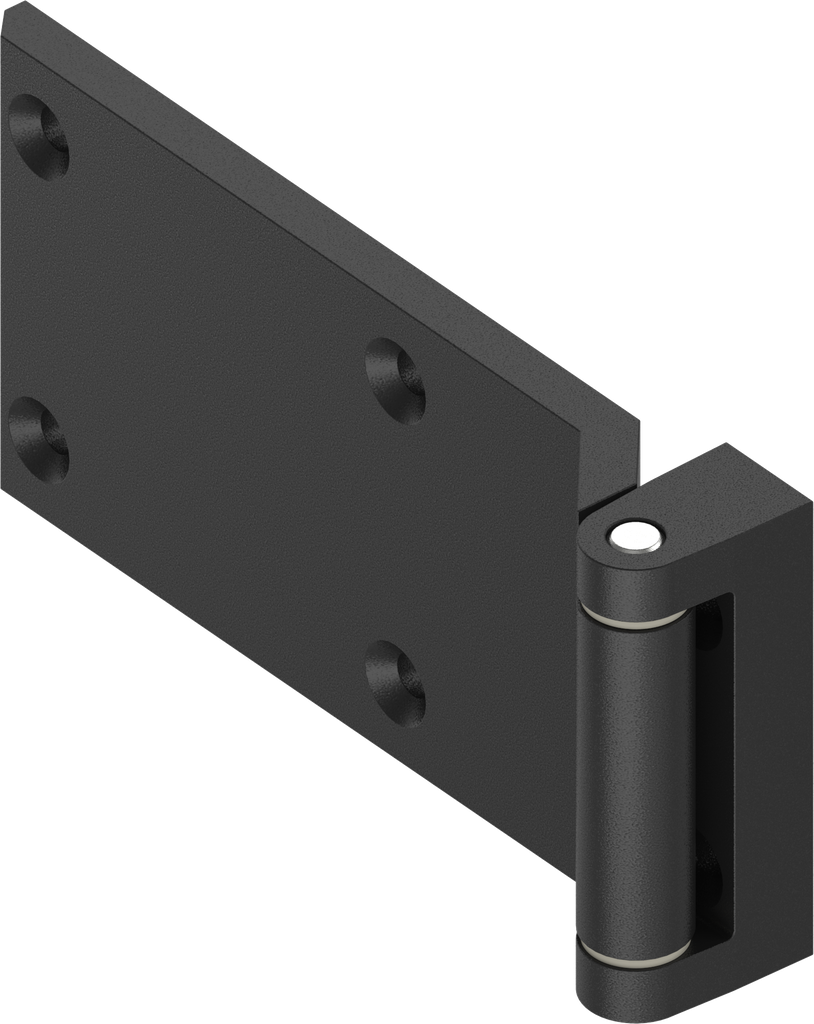 180° Hinge, Zinc die black powder-coated