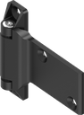 180° 3D Hinge, Zinc die black powder-coated