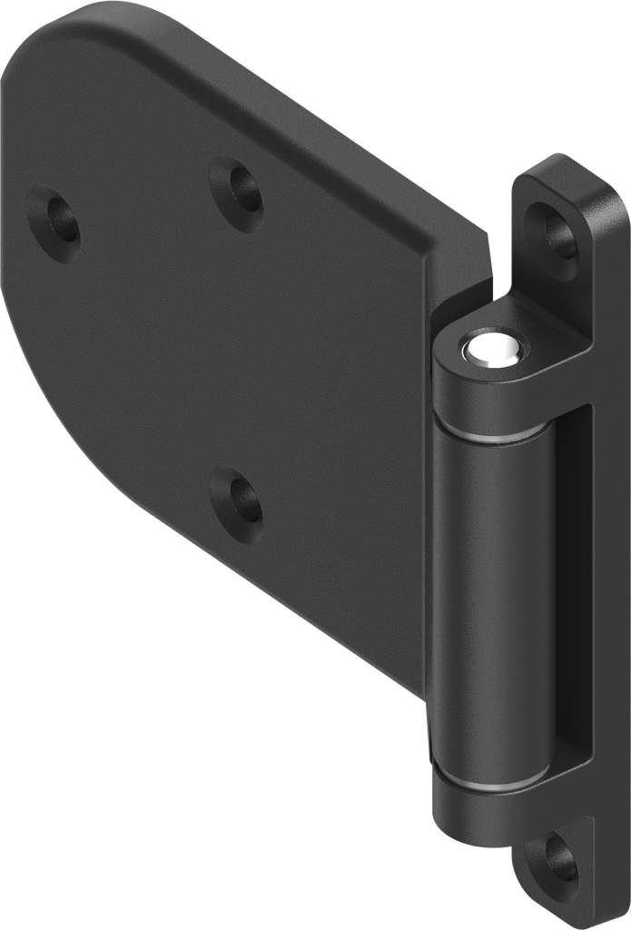 180° Hinge, Zinc die black powder-coated