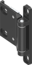 180° 3D Hinge, Zinc die black powder-coated