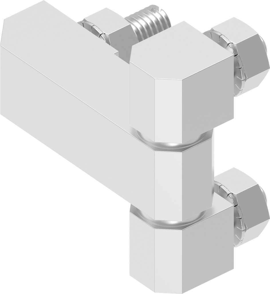 charnière 180°, inox AISI 316