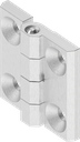 180° Hinge, Stainless steel AISI 316 polished