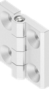 180° Hinge, Stainless steel AISI 316 polished