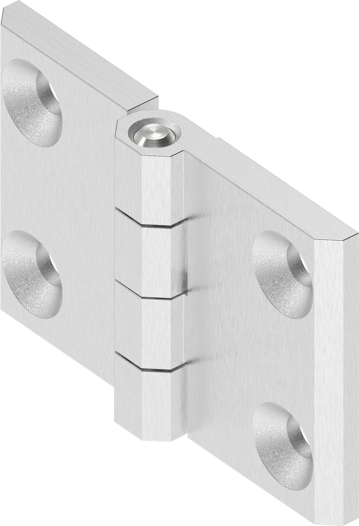 270° Hinge, Stainless steel AISI 316 polished