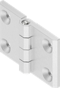 Charnière 270°, inox AISI 316 poli