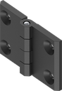 270° Hinge, Zinc die black powder-coated