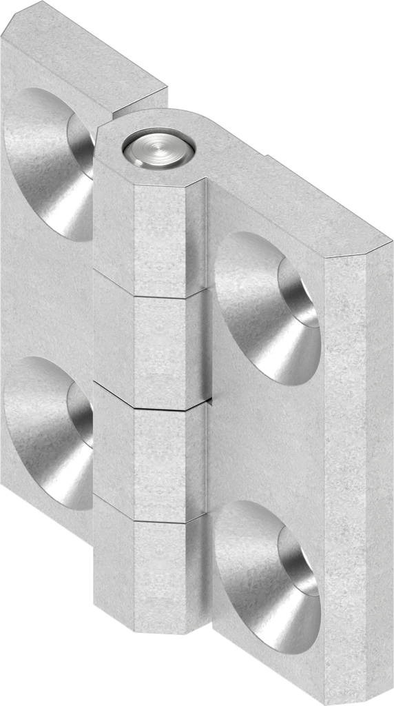 180° Hinge, Aluminium