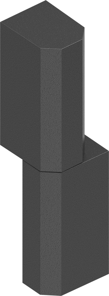 180° Scharnier, polyamide GF zwart