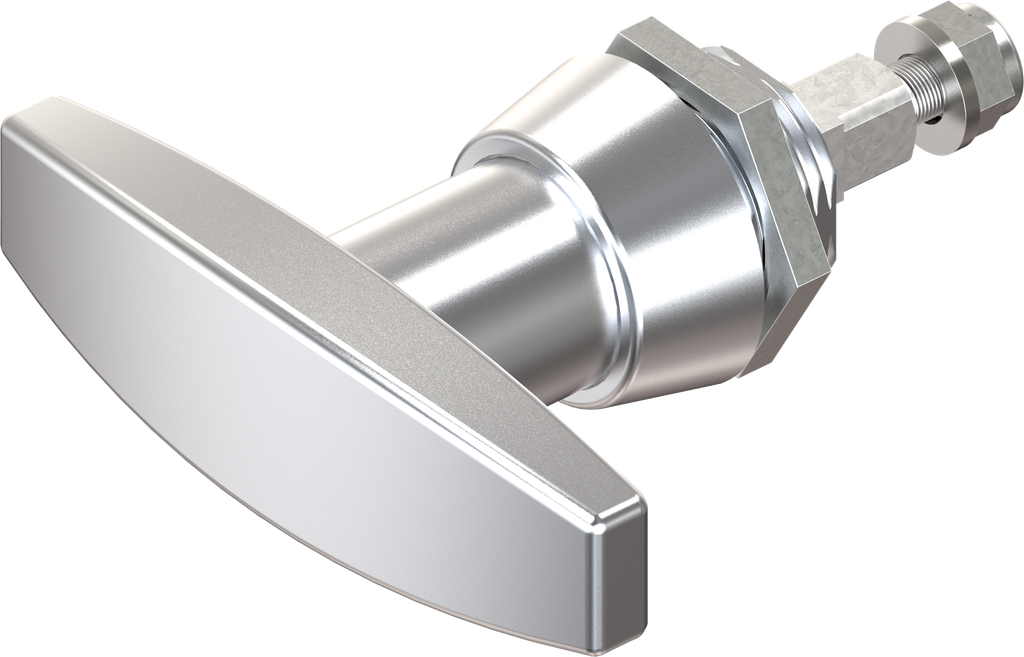 T-handle, non-keyed, Zinc die chrome-plated