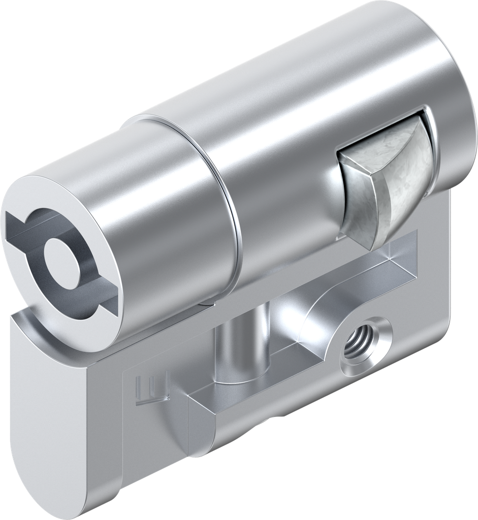 Profile half cylinder with insert double bit 5, Zinc die chrome-plated